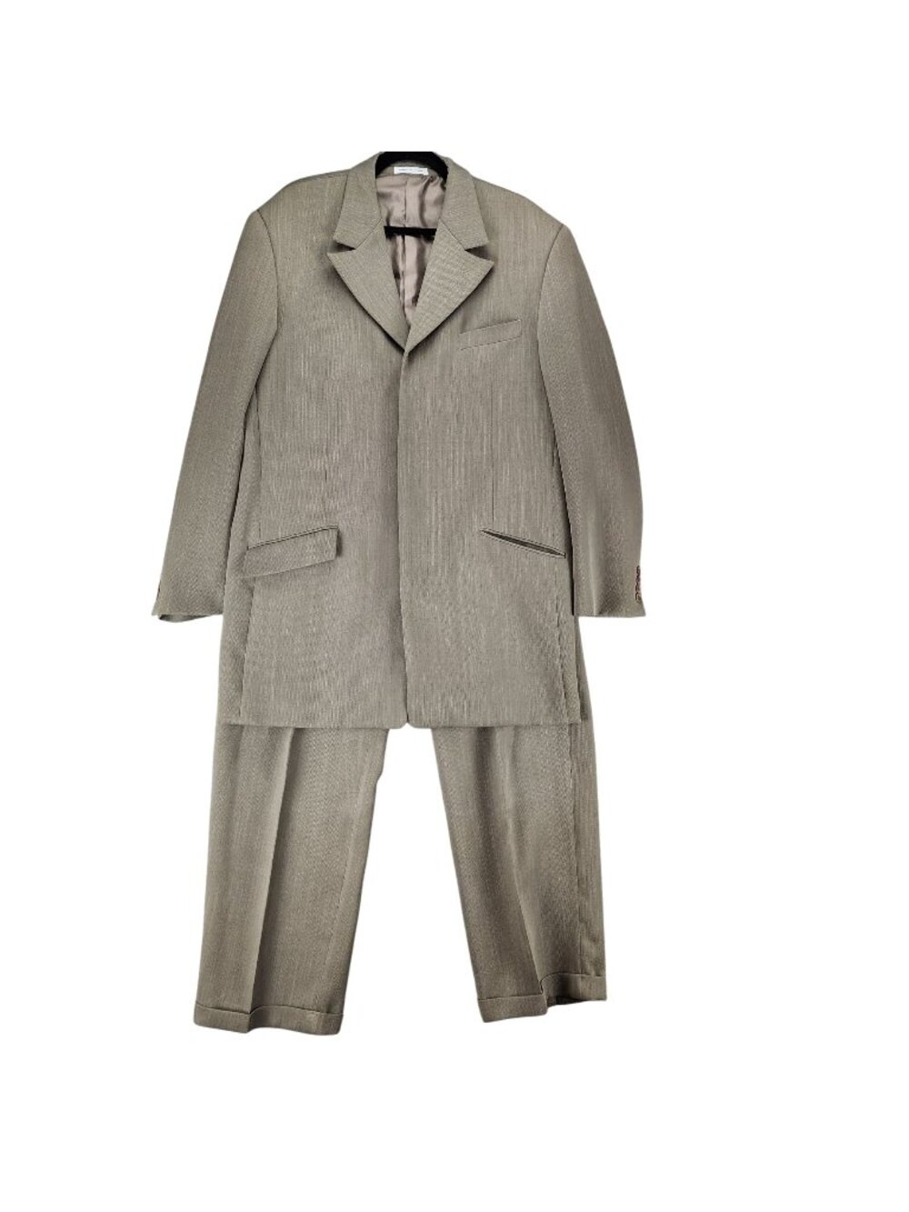 Falcone 2 Piece Suit Mens 42L 35x32 Brown Jacket Pants *Read*